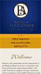 Mobile Screenshot of bellalexander.com
